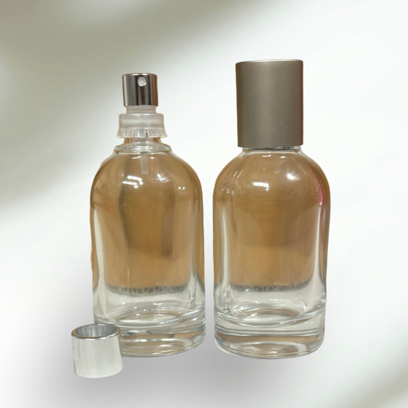 Perfume Santal Glass Spray Bottle With Silver Lid 50ml
