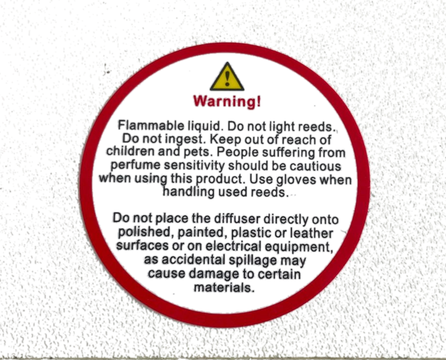 Diffuser Warning Labels