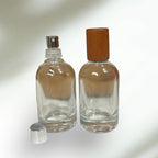 Perfume Santal Glass Spray Bottle With Wooden Lid 50ml