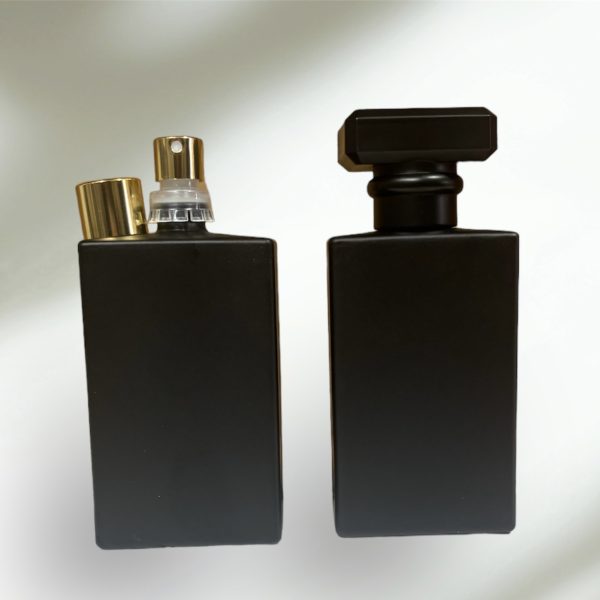 Perfume Matte Black Glass spray bottle 50ml